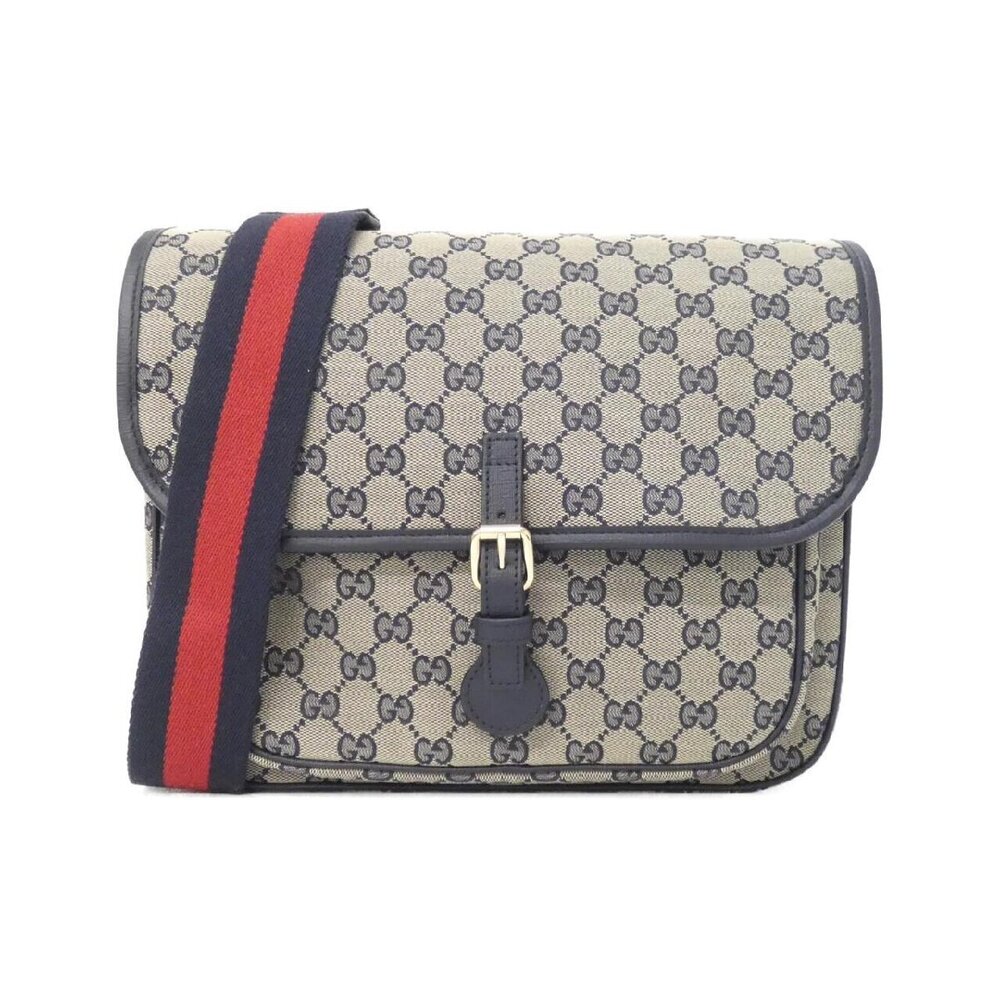 Gucci messenger bag classic beige blue GG canvas Sylvie Web